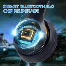 Fone Bluetooth 5.0 com Redução de Ruído e Cartão TF Thumbnail 6