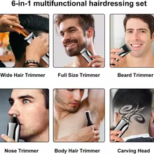 Kemei 5898 Trimmer Elétrico 11 em 1 Thumbnail 6