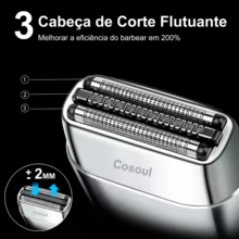 Barbeador Elétrico Cosoul V7 Thumbnail 3