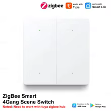 Interruptor Tuya Zigbee 4 Gangues Thumbnail 1
