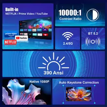 Projetor 4K Android 11 HY320 Thumbnail 2