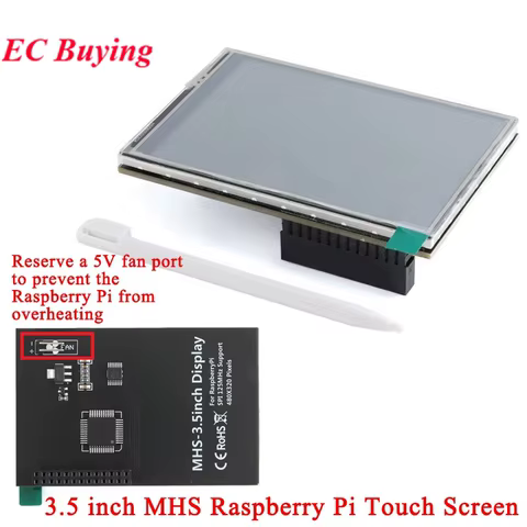 Tela LCD 3.5" Touch para Raspberry Pi