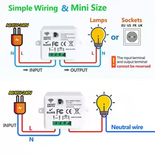 Interruptor Inteligente Wi-Fi RF Alexa Thumbnail 5