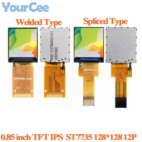 Tela TFT 0.85" IPS 128x128