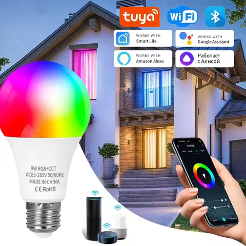 Lâmpada Inteligente WiFi RGB 9W
