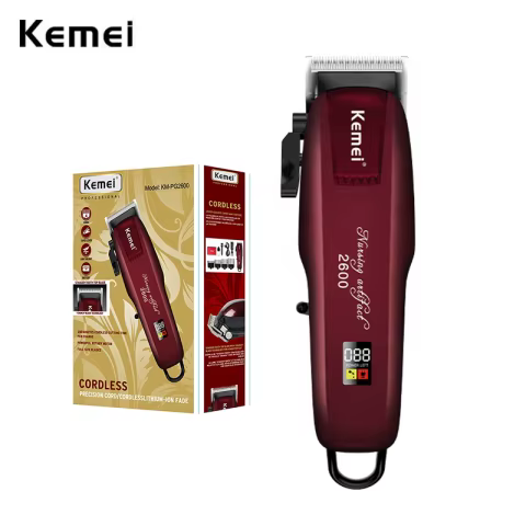 Kemei KM-2600PG Cortador de Cabelo Sem Fio