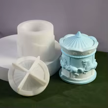 Molde de Silicone para Caixa de Armazenamento Carrossel Thumbnail 3