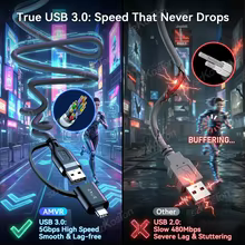 Cabo VR Link AMVR 36W USB-A para USB-C Thumbnail 2