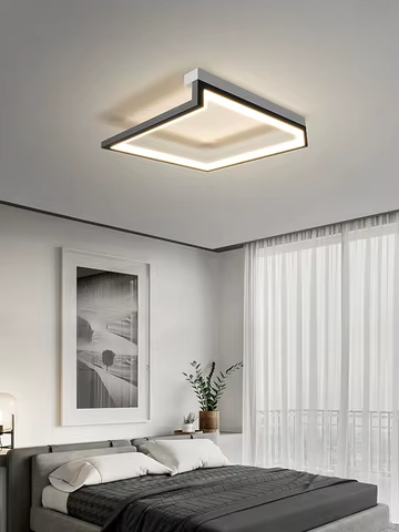 Luminária de Teto LED Minimalista com Controle Remoto