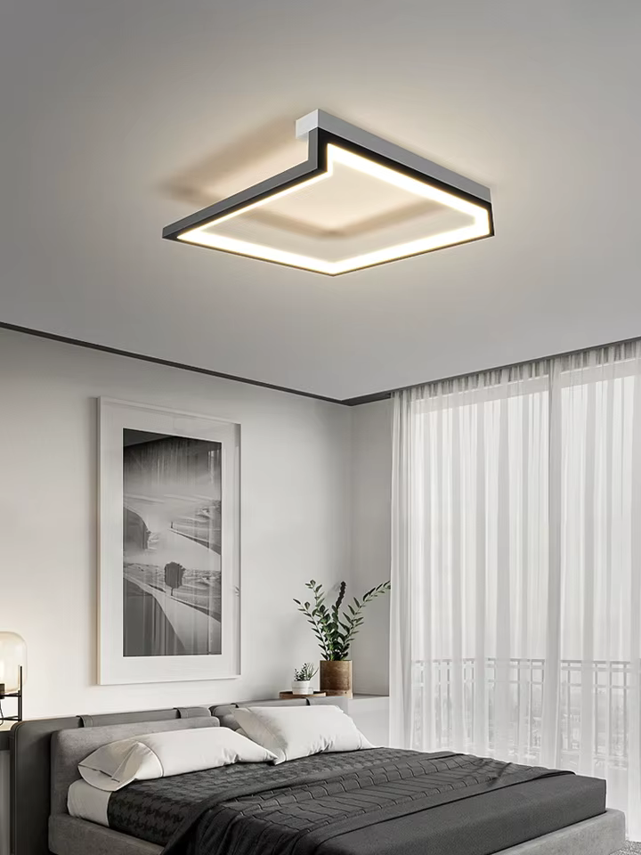 Luminária de Teto LED Minimalista com Controle Remoto