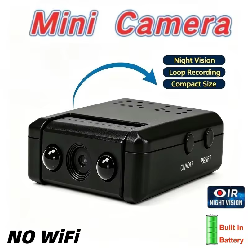 Câmera Mini 1080P com Visão Noturna