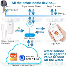 Sensor de Vazamento WiFi Tuya Thumbnail 6