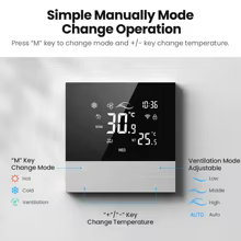 Termostato Inteligente Tuya WiFi Ar Condicionado Thumbnail 5