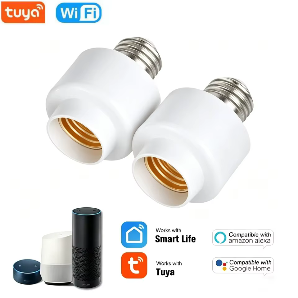 Base Lâmpada Inteligente Tuya WiFi E27