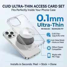 Etiqueta CUID Regravável Anti-Metal para Acesso NFC Thumbnail 1