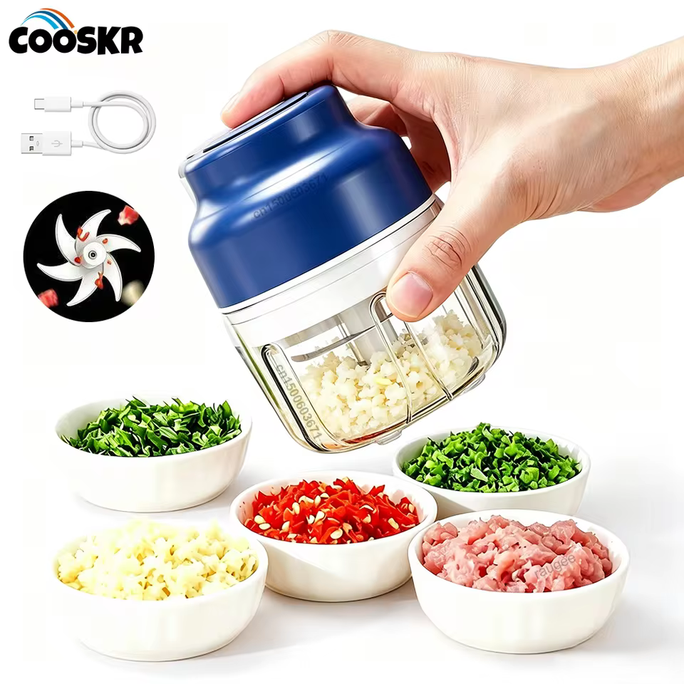 Mini Processador Elétrico Alho