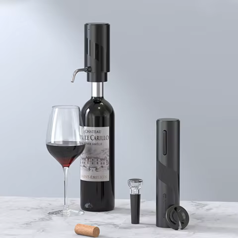 Kit Aerador de Vinho Elétrico 4 em 1