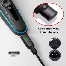 Adaptador Carregador Tipo-C Barbeador Braun Thumbnail 3