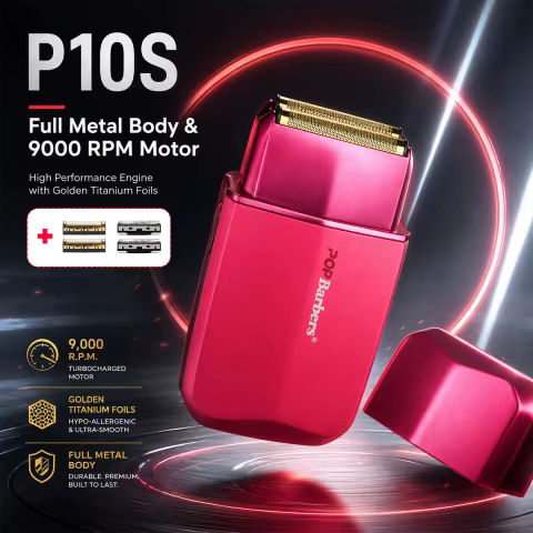 Barbeador Elétrico POPBarbers P10S Profissional