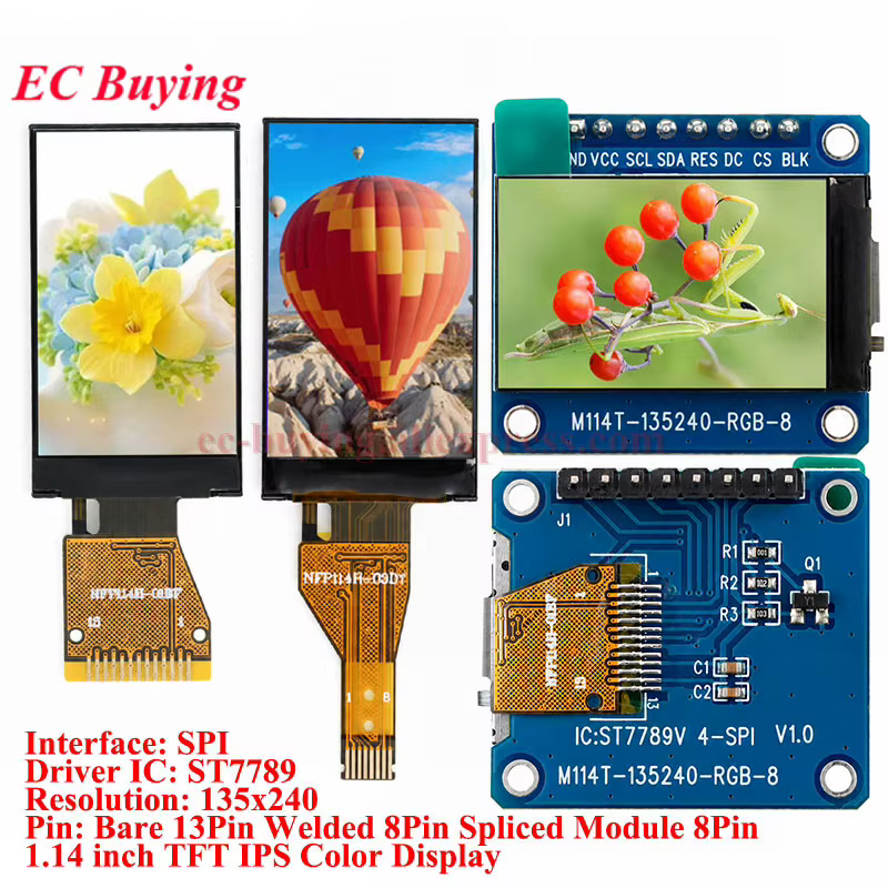 Display TFT 1.14" IPS 135x240