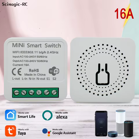 Interruptor WiFi Inteligente 16A