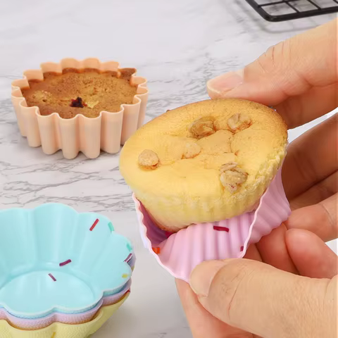 Kit 5 Moldes Silicone Cupcake