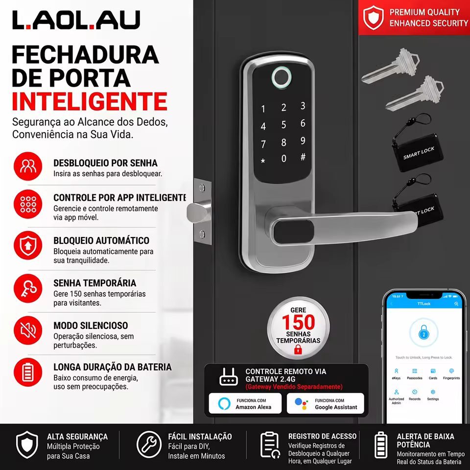 Fechadura Inteligente Digital B07