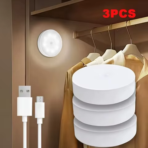 Luz Noturna LED 3 Unidades com Sensor