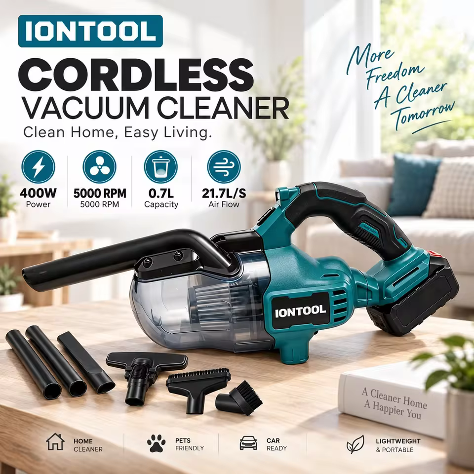 Aspirador Sem Fio IONTOOL 0.7L