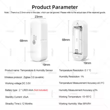 Sensor Zigbee Temperatura e Umidade Thumbnail 6