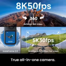 Insta360 X6 Câmera 8K 360° Thumbnail 2