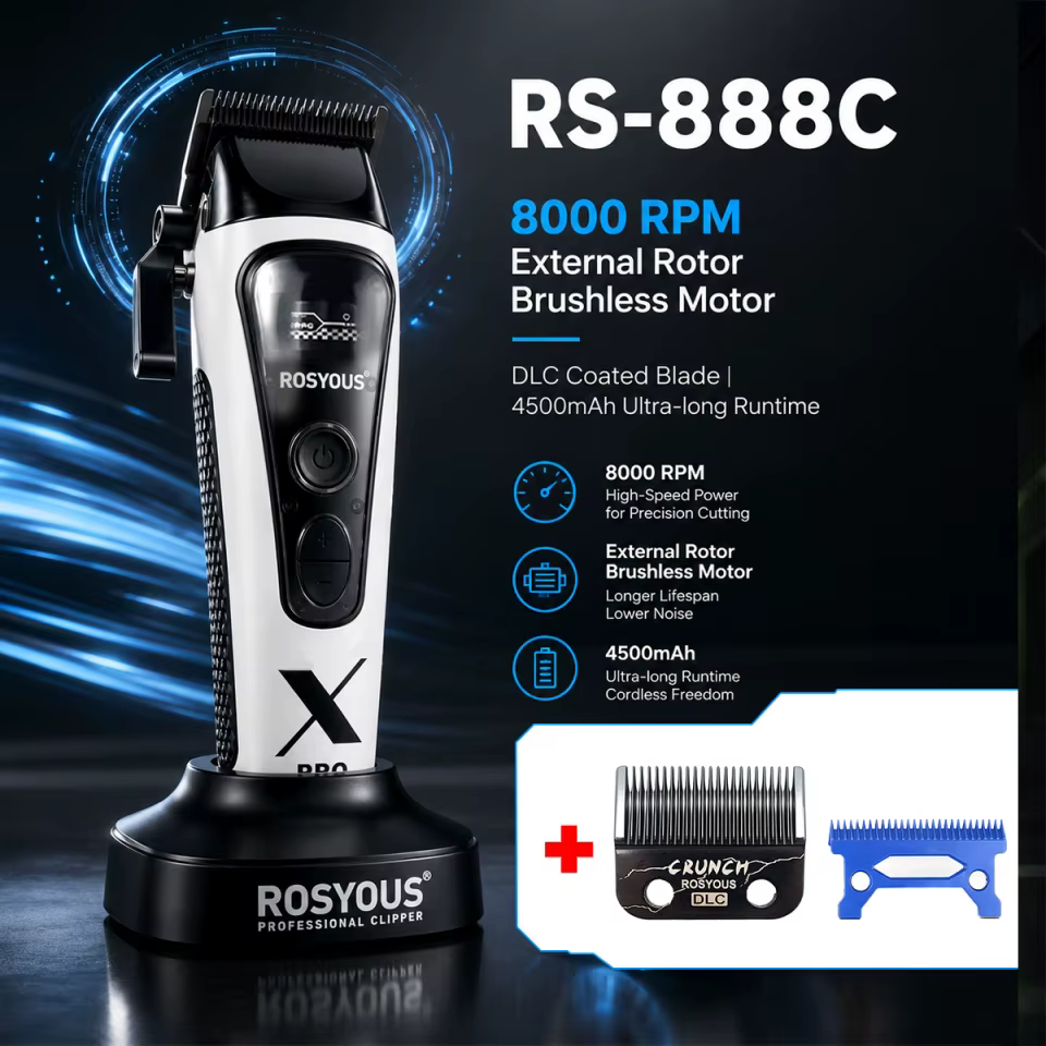 Máquina de Corte de Cabelo ROSYOUS RS-888C
