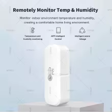 Sensor Zigbee Temperatura e Umidade Mini Thumbnail 6