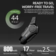 Interfone Moto Bluetooth 2 Pilotos Thumbnail 2