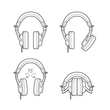Fones Audio Technica ATH M30x Profissionais Thumbnail 6