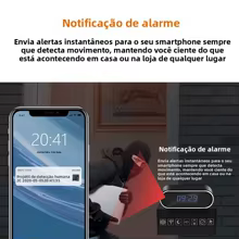 Câmera WiFi 4K Relógio com Visão Noturna Thumbnail 5