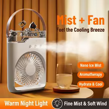 Ventilador Portátil com Névoa Thumbnail 2