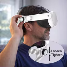 Faixa Cabeça VR Quest 3 Silicone Thumbnail 4