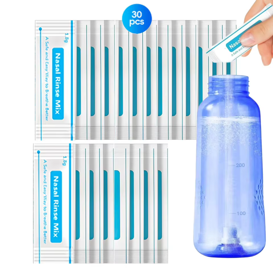300 Sachês Sal Neti Pot - Lavagem Nasal