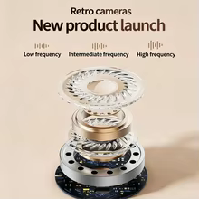 Fone Bluetooth 5.4 KEBIDU TWS Retro Thumbnail 5