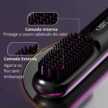 Escova Sem Fio Alisadora Portátil Thumbnail 5