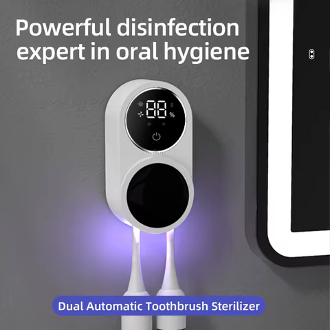 Mini Esterilizador UV para Escova de Dentes