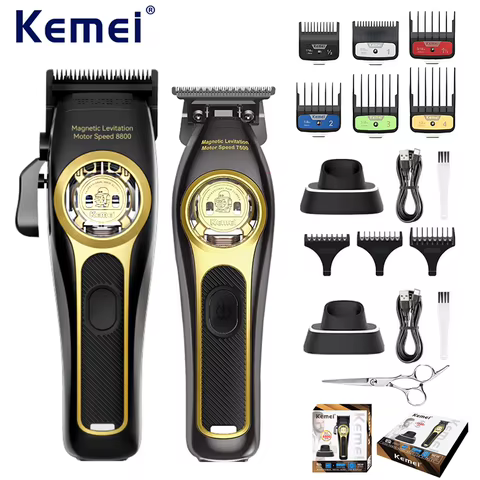 Máquina de Corte Cabelo Kemei Sem Fio