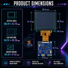 Display LCD TFT 3.17 HD HDMI Thumbnail 2