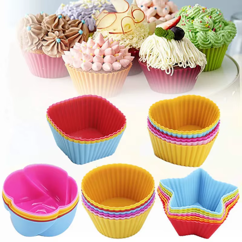 Molde de Silicone para Bolos 12 Peças