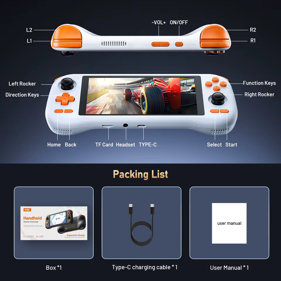 Console Portátil K56 Android 14