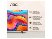 Smart TV AOC 50" 4K UHD Roku Thumbnail 2
