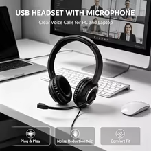 Headset Gamer USB Estéreo com Microfone Thumbnail 3