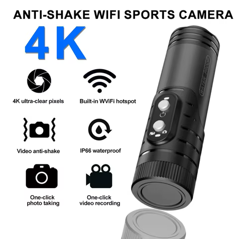 Câmera Ação 4K WiFi Estabilizada