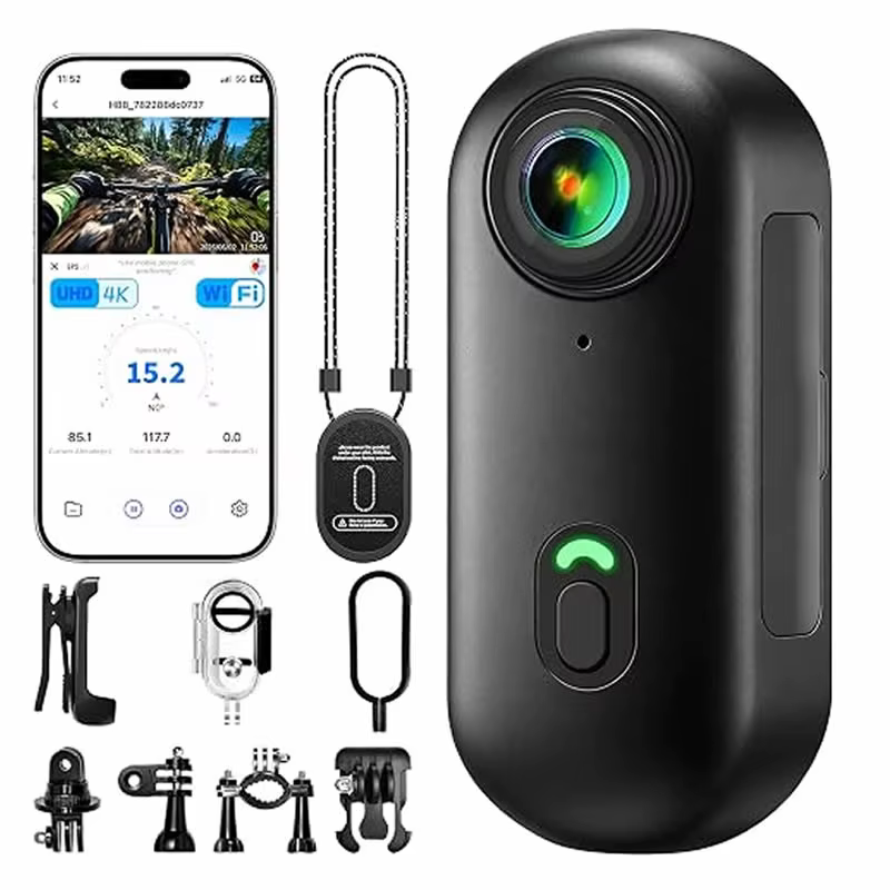 Câmera de Ação 4K Mini WiFi